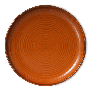 HKLiving Chef ceramics assiette plate burned orange