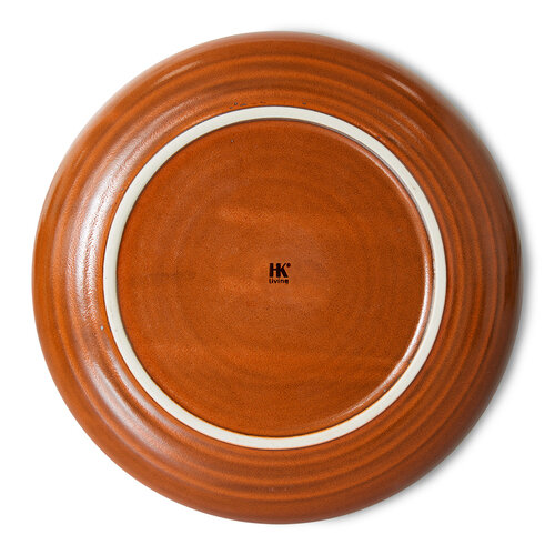 HKLiving Chef ceramics eetbord burned orange