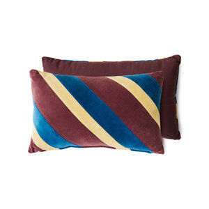 HKLiving Speakeasy coussin rayé en velours 50 x 30
