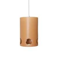 Peach keramische hanglamp