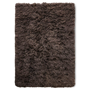 HKLiving Espresso fluffy tapijt 200x300