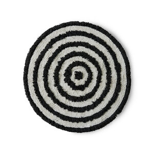HKLiving Monochrome tapis de bain rond ø120 HKLiving Monochrome tapis de bain rond ø120