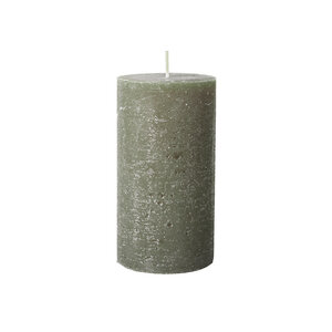Broste Copenhagen Kaars rustic grape leaf green Ø7 X H 13,5 cm
