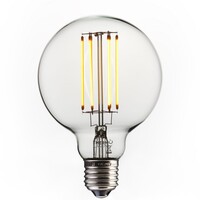 Globe ledlamp 95 mm Clear - 450 lm