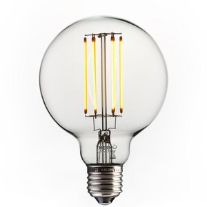 Globe ledlamp 95 mm Clear - 450 lm