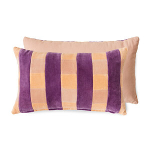 HKLiving Midsummer coussin rayé en velours 60 x 35
