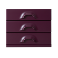 Ladekast met 3 lades mulberry