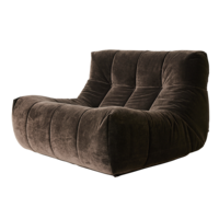 Lazy fauteuil royal velvet espresso