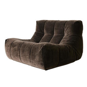 HKLiving Lazy fauteuil royal velvet espresso