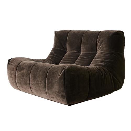 HKLiving Lazy fauteuil royal velvet espresso