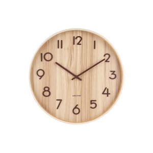 Karlsson Pure horloge murale medium bois/noyer Karlsson Pure horloge murale medium bois/noyer
