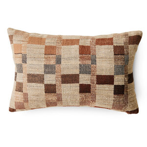 HKLiving Rural coussin en soie 40x25