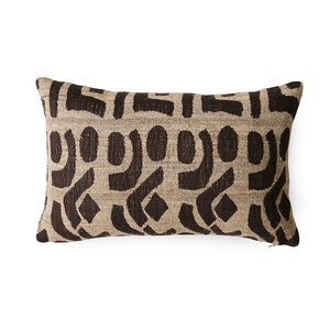 HKLiving Rustic coussin en soie 40x25