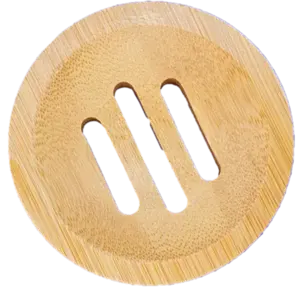 Wondr Porte-savon rond en bambou