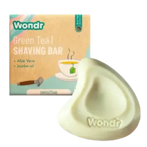 Wondr Shaving bar Shave T-Time - green tea