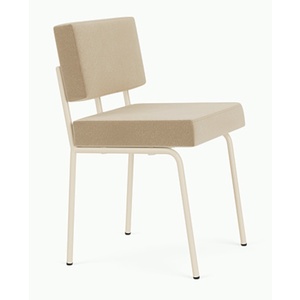 Fest Amsterdam Monday chaise de salle à manger cadre sable tissu Royal linen 110