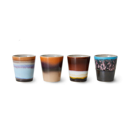 HKLiving 70’s ristretto kopjes Solar – set van 4