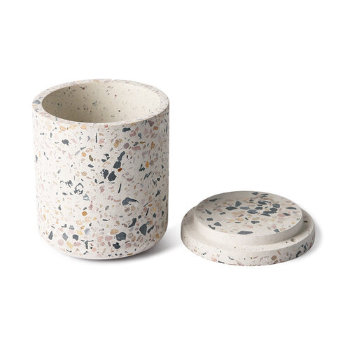 HKLiving Terrazzo voorraadpot met deksel