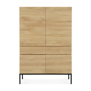 Ethnicraft Ligna armoire de rangement 4 portes 2 tiroirs