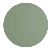 Ruca placemat rond Sage Green recycl. leer