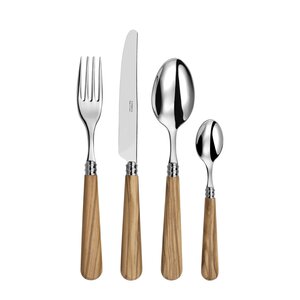 Capdeco Helios Altea couverts en bois d'olivier 24 pièces