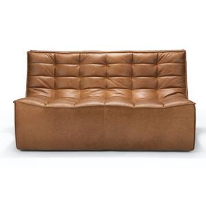 Ethnicraft N701 Sofa tweezit leder Old saddle