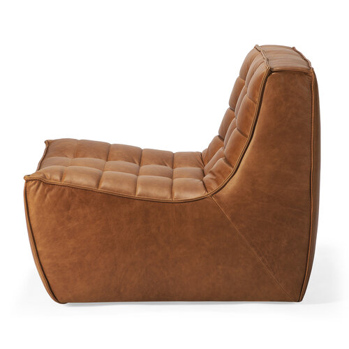 Ethnicraft N701 Sofa eenzit leder old saddle