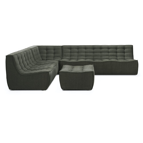 Ethnicraft N701 Sofa poef gerecycleerde eco stof