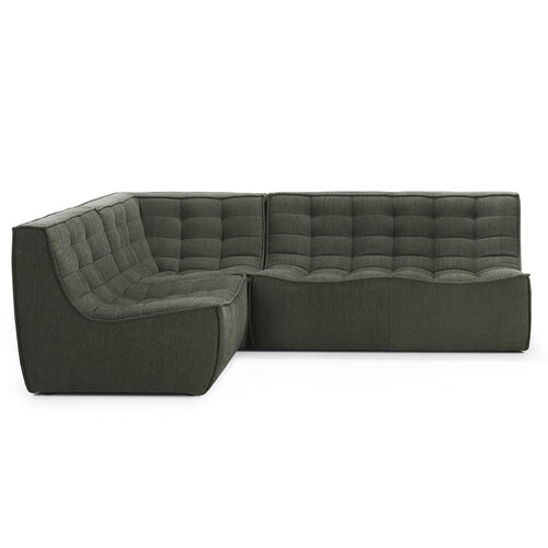 Ethnicraft N701 Sofa eenzit gerecycleerde eco stof