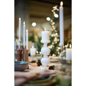 Urban Nature Culture Bulb bougeoir en verre recyclé 25 cm blanc Urban Nature Culture Bulb bougeoir en verre recyclé 25 cm blanc