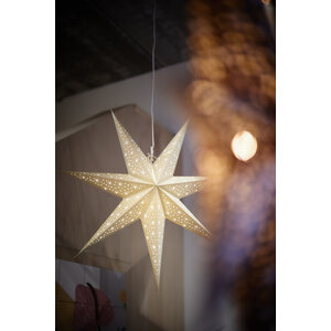 Bungalow Cassiopeia étoile en papier (lampe) Hemp 90 cm