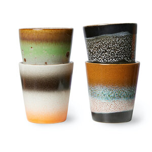 HKLiving 70s tasses à ristretto Good vibes - lot de 4 HKLiving 70s tasses à ristretto Good vibes - lot de 4