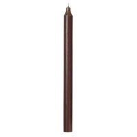 Kaars klassiek rustiek dark brown 21mm x 29,5 cm - set van 8