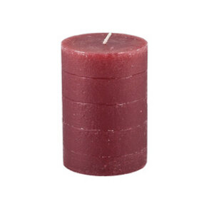 Broste Copenhagen Bougie rustic burgundy Ø7 X H 10 cm
