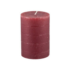 Broste Copenhagen Kaars rustic burgundy Ø7 X H 10 cm