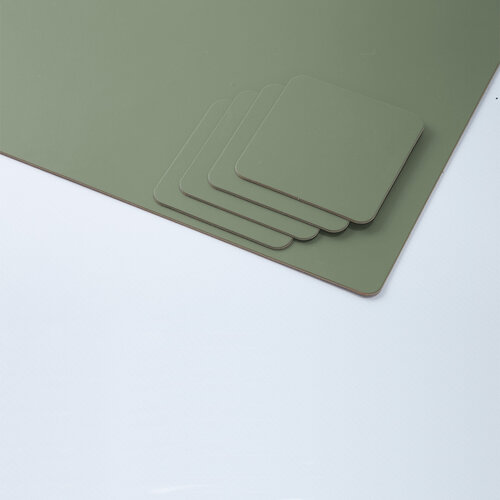 Vacavaliente SRL Ruca placemat rechthoekig Sage Green recycl. leer