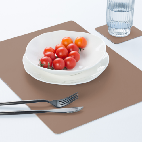 Vacavaliente SRL Ruca placemat rechthoekig Nut recycl. leer