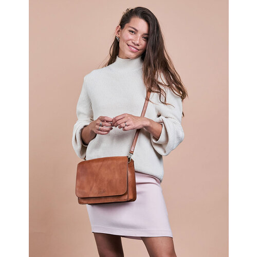 O My Bag Audrey handtas klassiek leer cognac - 2 riemen