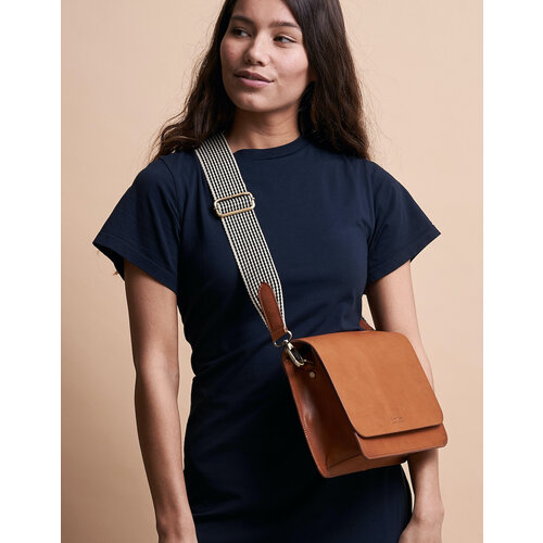 O My Bag Audrey handtas klassiek leer cognac - 2 riemen