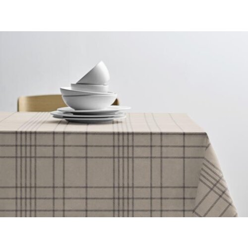 Soedahl Afwasbaar tafelkleed Tartan beige per cm