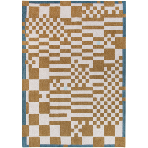 Louis De Poortere Rugs Chess tapijt 9338 honey Craft Chess collection