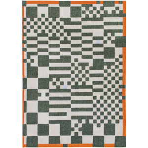 Louis De Poortere Rugs Chess tapis 9338 deep green Craft Chess collection