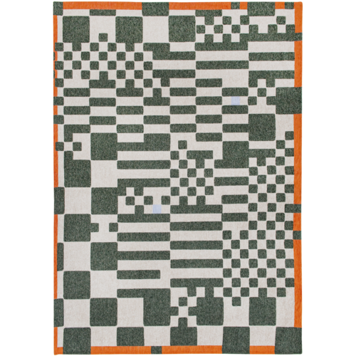 Louis De Poortere Rugs Chess tapijt 9338 deep green Craft Chess collection