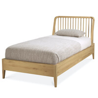 Spindle bed eik - maat matras 90 cm