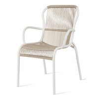 Loop tuinstoel touw beige/stone white - TOONZAALMODEL