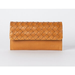 O My Bag Pau's Pouch - klassiek geweven leder cognac