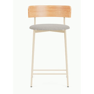 Fest Amsterdam Friday chaise haute cadre sable/dossier bois