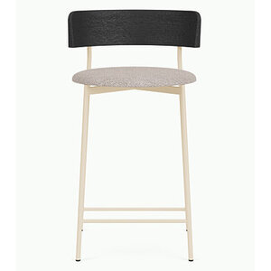 Fest Amsterdam Friday chaise haute cadre sable/dossier noir