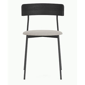 Fest Amsterdam Friday chaise de salle à manger cadre noir/dossier noir