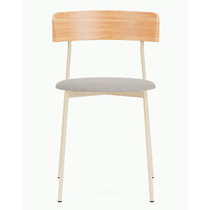 Fest Amsterdam Friday chaise de salle à manger cadre sable/dossier bois